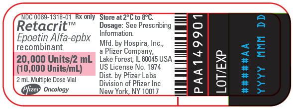 PRINCIPAL DISPLAY PANEL - 20,000 Units/2 mL Vial Label