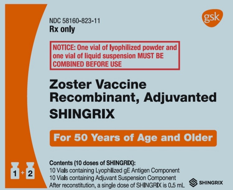 Shingrix 10 count carton