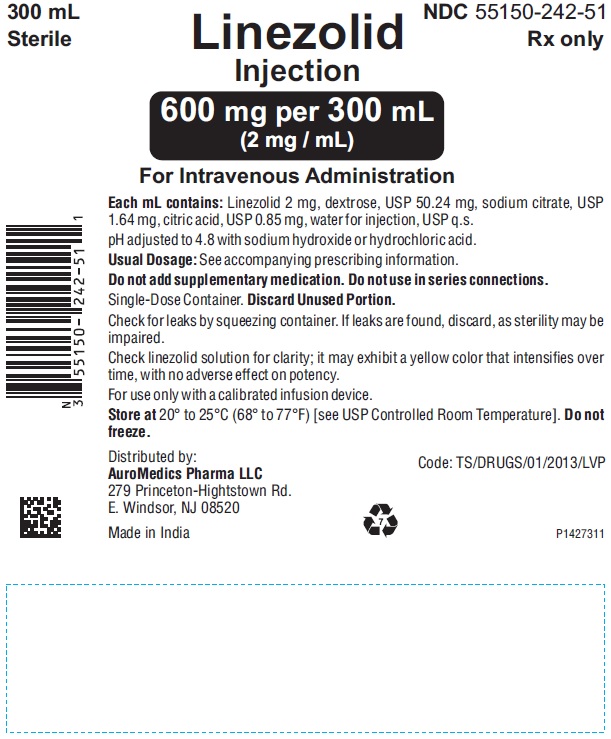 PACKAGE LABEL-PRINCIPAL DISPLAY PANEL - 600 mg per 300 mL (2 mg / mL) - Infusion Bag Label