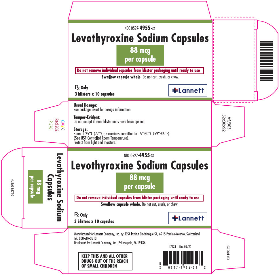 PRINCIPAL DISPLAY PANEL - 88 mcg Capsule Blister Pack Carton