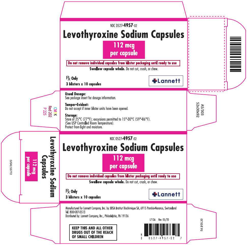 PRINCIPAL DISPLAY PANEL - 112 mcg Capsule Blister Pack Carton