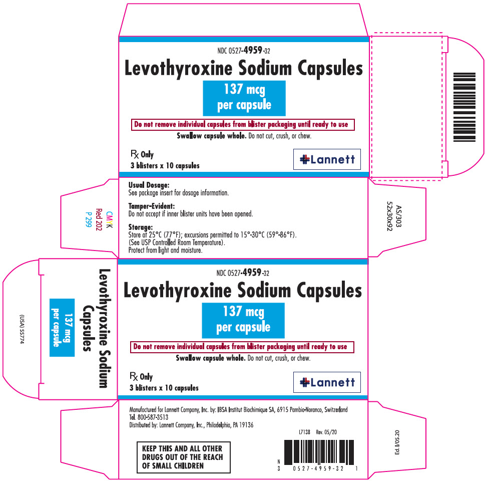 PRINCIPAL DISPLAY PANEL - 137 mcg Capsule Blister Pack Carton