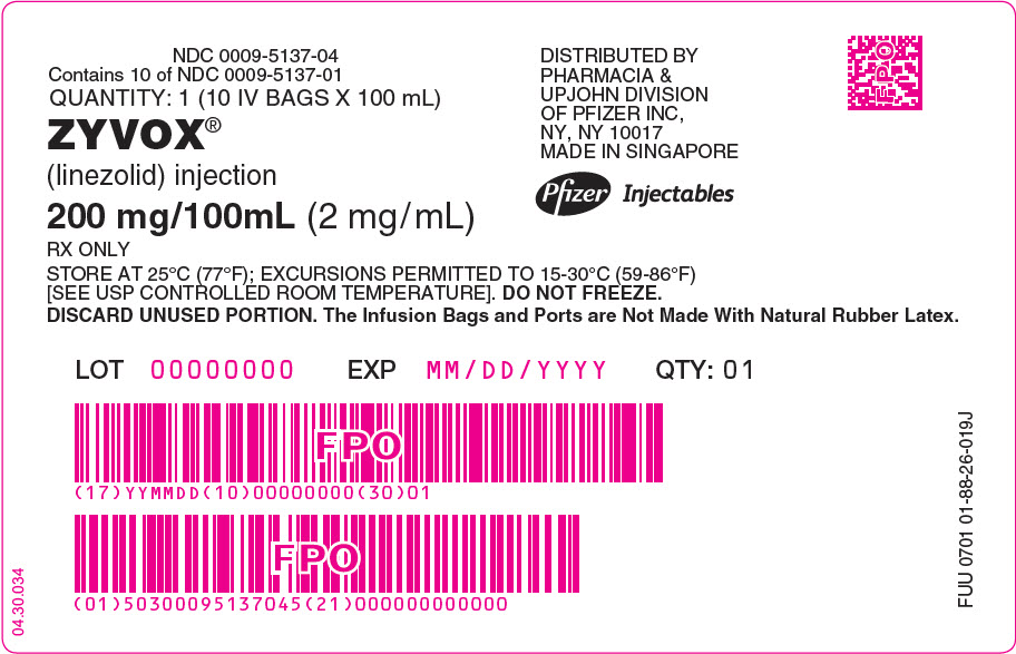 PRINCIPAL DISPLAY PANEL - 100 mL Bag Box Label