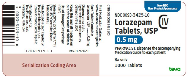 label, 0.5 mg, 1000 tablets