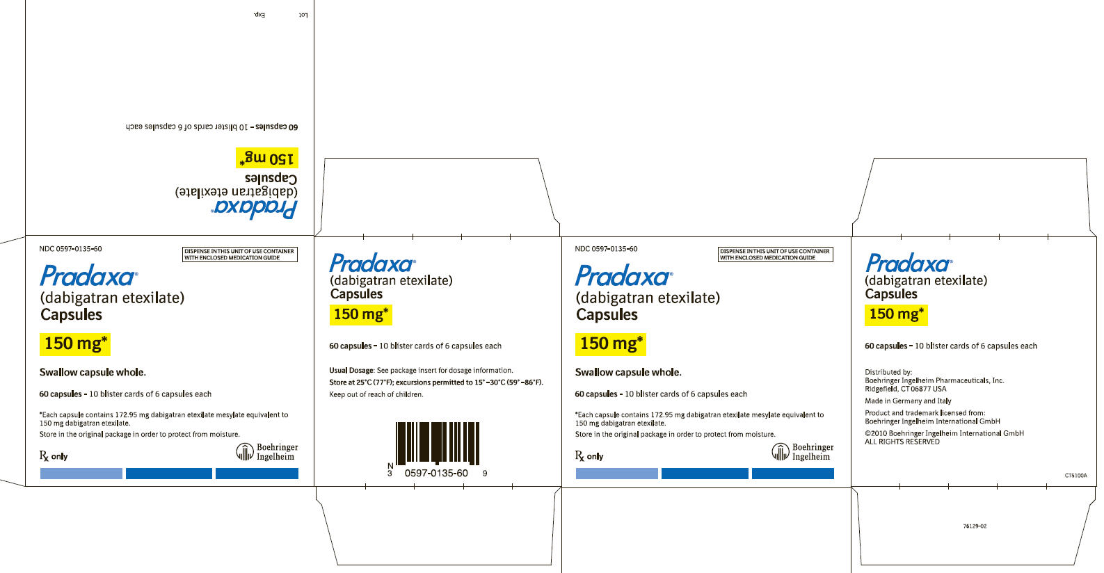 PRADAXA (dabigatran etexilate mesylate) capsules
