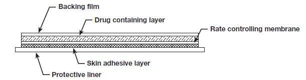 Parts of the fentanyl transdermal system