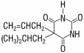 Butalbital structural formula.