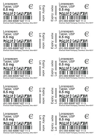 0.5 mg Lorazepam Tablet Blister