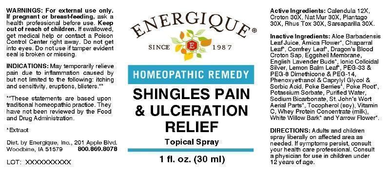 Shingles Pain & Ulceration Relief