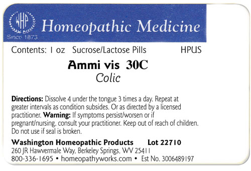Ammi vis label example