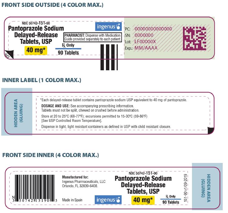 Pantoprazole sodium delayed-release tablets USP, 40 mg- 90 pack
