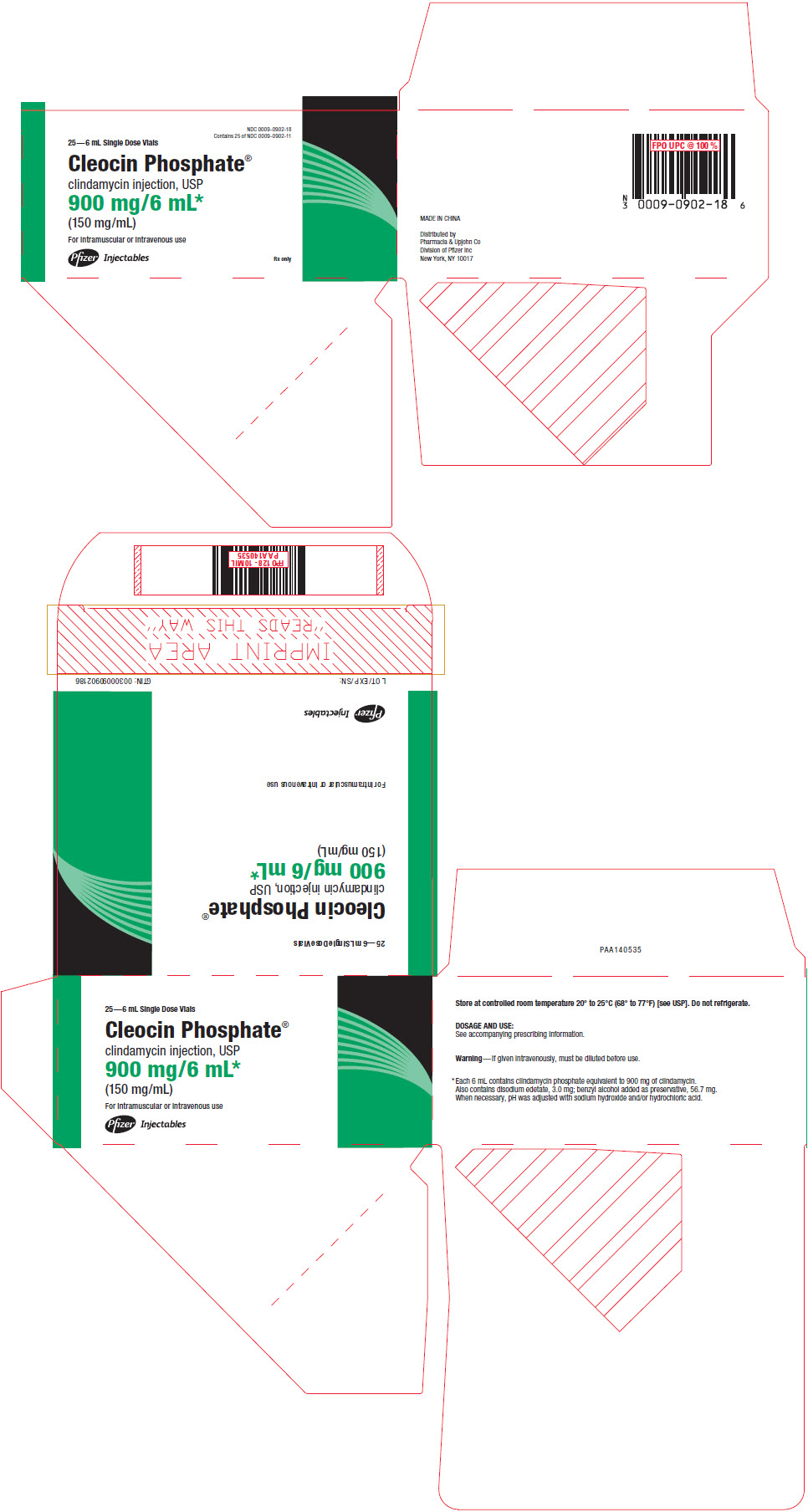 PRINCIPAL DISPLAY PANEL - 900 mg/6 mL Vial Carton