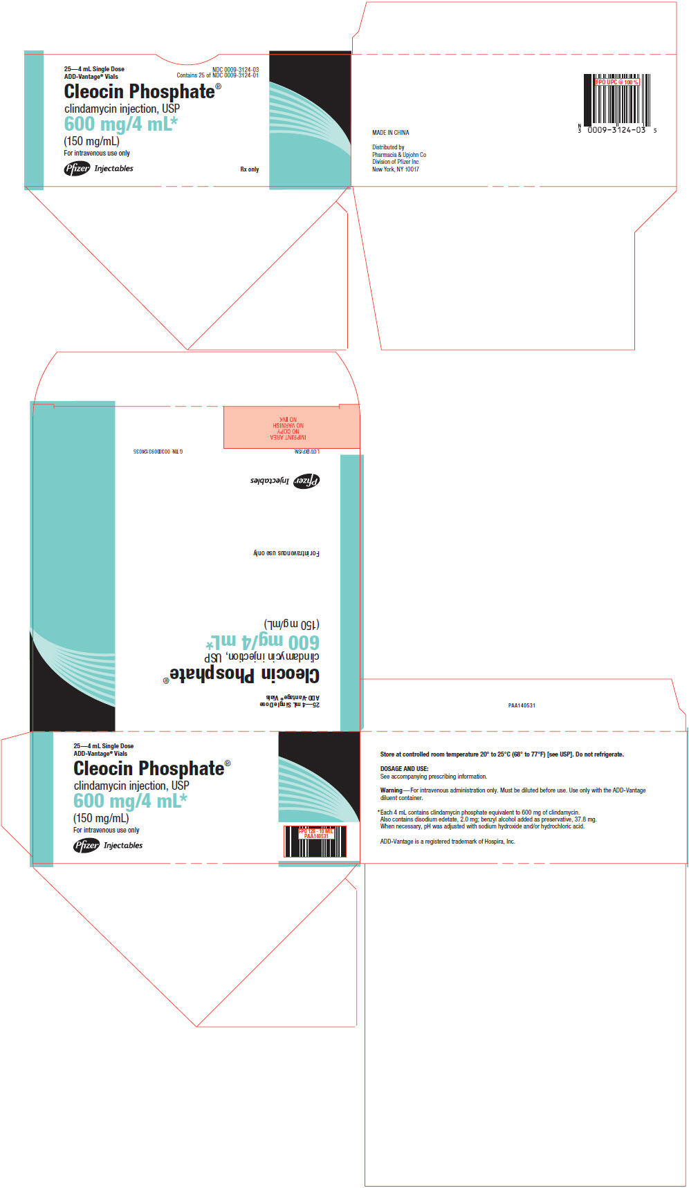 PRINCIPAL DISPLAY PANEL - 600 mg/4 mL ADD-Vantage Vial Carton