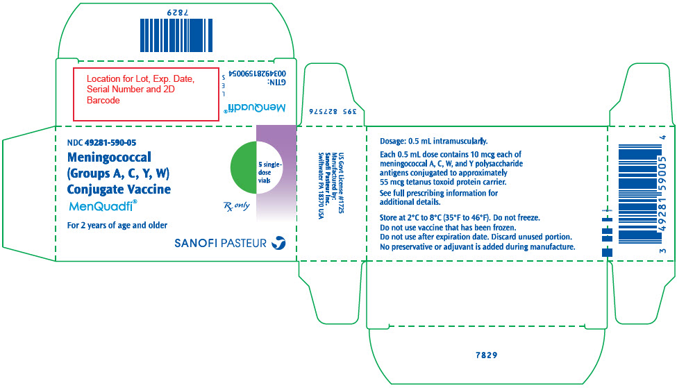 PRINCIPAL DISPLAY PANEL - 5 Vial Carton