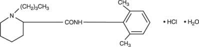 Bupivacaine Hydrochloride structure