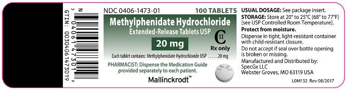 Methylphenidate Hydrochloride ER Tablet USP (20 mg bottle of 100)