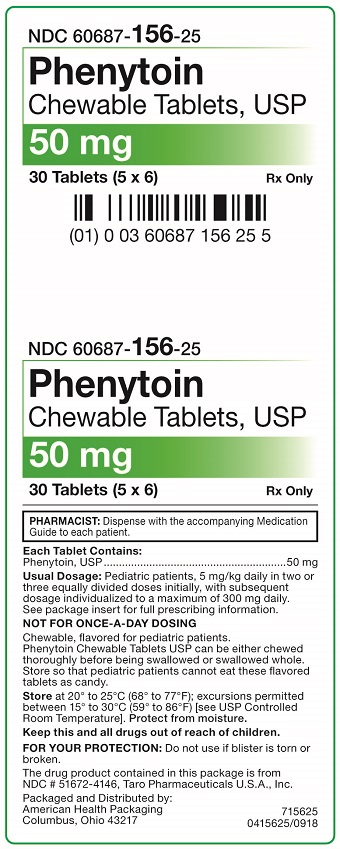 50 mg Phenytion Chewable Tablets Carton