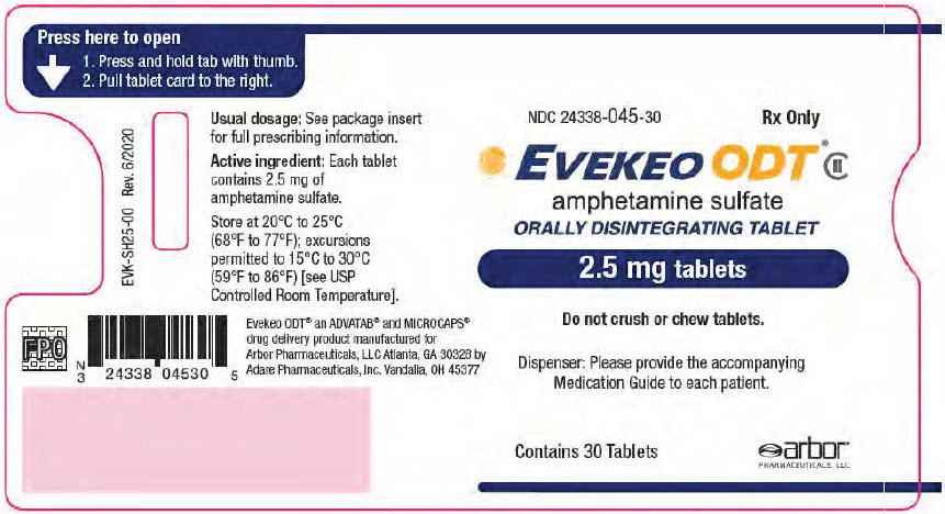 PRINCIPAL DISPLAY PANEL - 2.5 mg Tablet Blister Pack Case Label