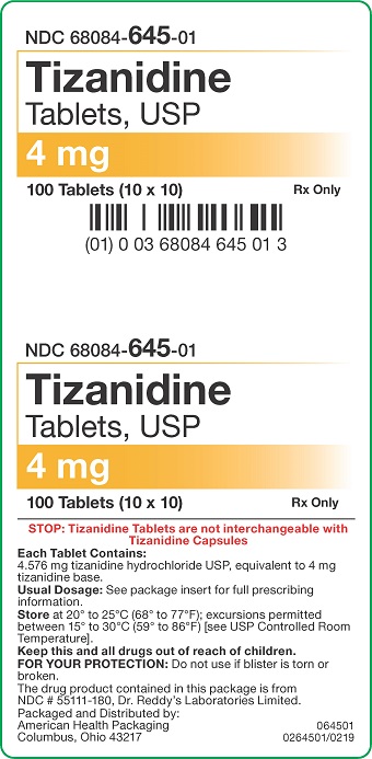 4 mg Tizanidine Tablets Carton