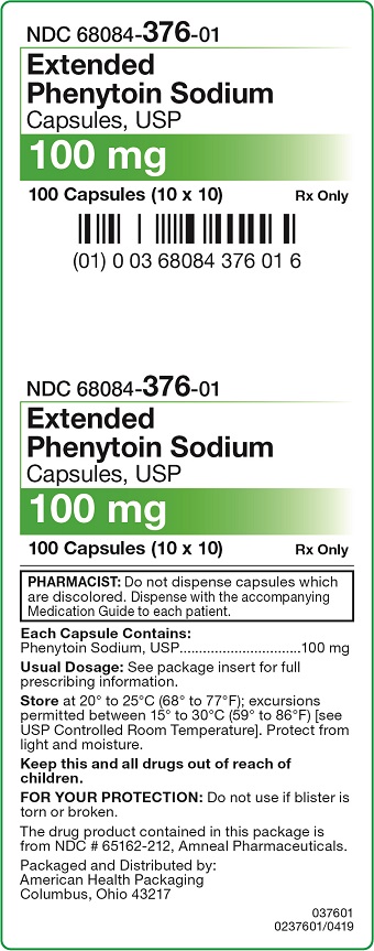 100 mg Extended Phenytoin Sodium Capsules Carton