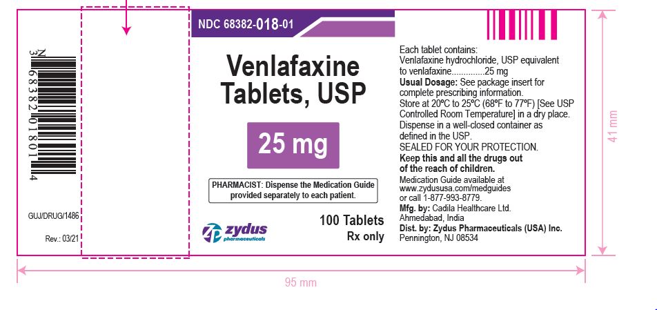 Venlafaxine Tablets USP, 25 mg