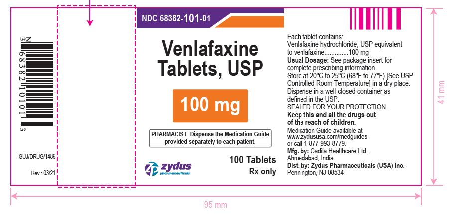 Venlafaxine Tablets USP, 100 mg