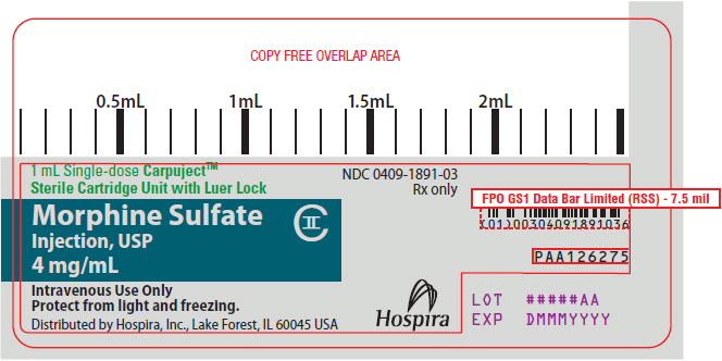 PRINCIPAL DISPLAY PANEL - 4 mg/mL Cartridge Label