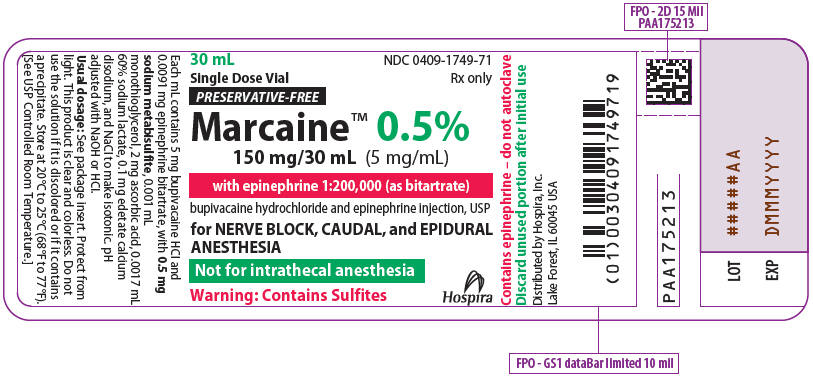 PRINCIPAL DISPLAY PANEL - 150 mg/30 mL Vial Label - 1749