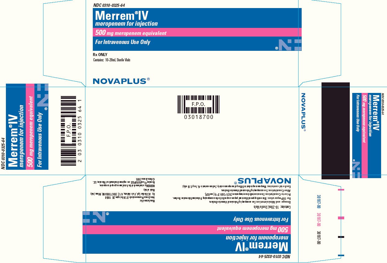MERREM IV 500mg/20mL NOVAPLUS Carton