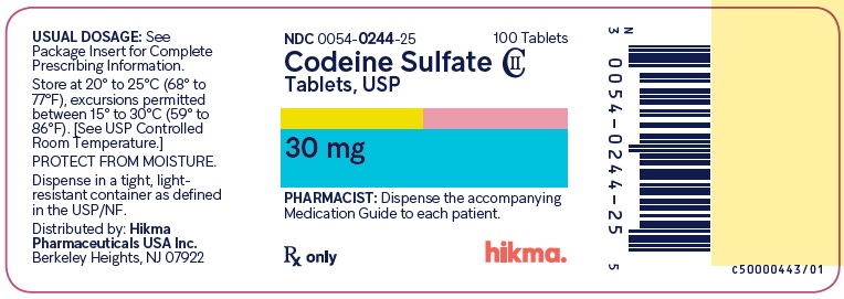 30 mg Bottle Label
