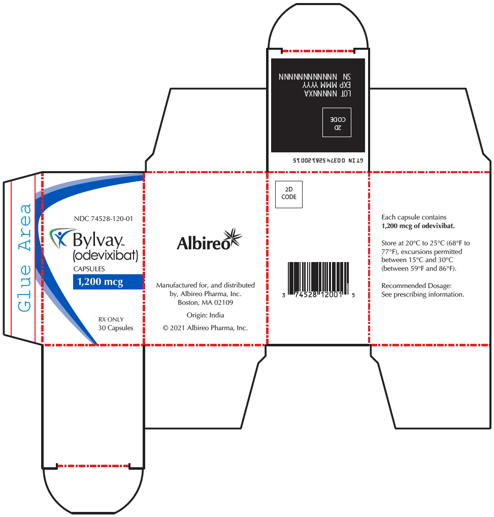 PRINCIPAL DISPLAY PANEL - 1,200 mcg Capsule Bottle Carton