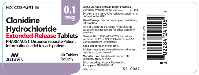 container label 0.1 mg, 60 tablets