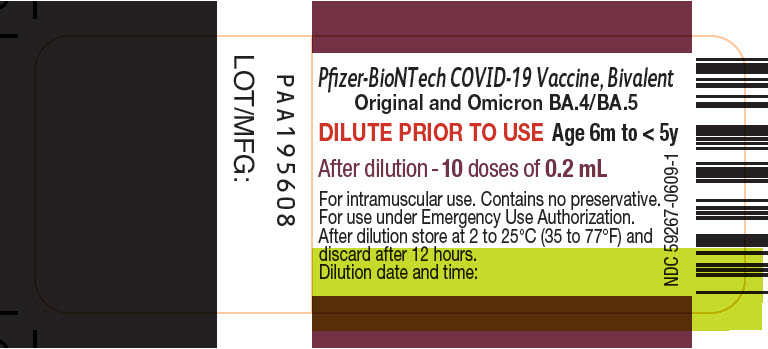 PRINCIPAL DISPLAY PANEL - 2.6 mL Vial Label – Bivalent 0609
