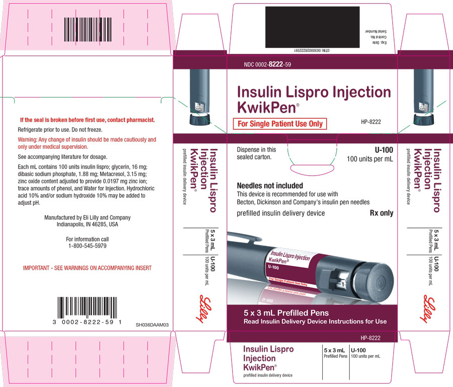 PACKAGE CARTON – Insulin Lispro Injection KwikPen 5ct
