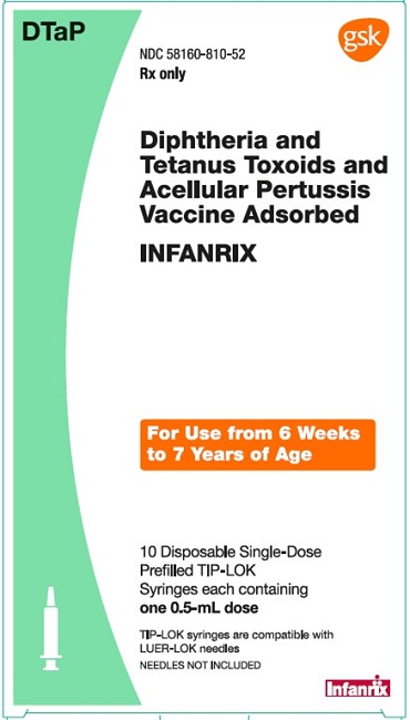 Infanrix Prefilled Syringe 10 count carton