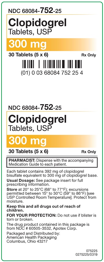 300 mg Clopidogrel Tablets Carton - 30 UD