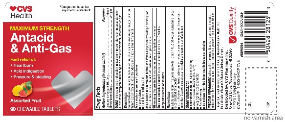 CVC Health Maximum Strength Antacid and Anti gas aoorted fruit