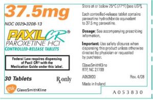 37.5 mg, 30-tablet bottle label