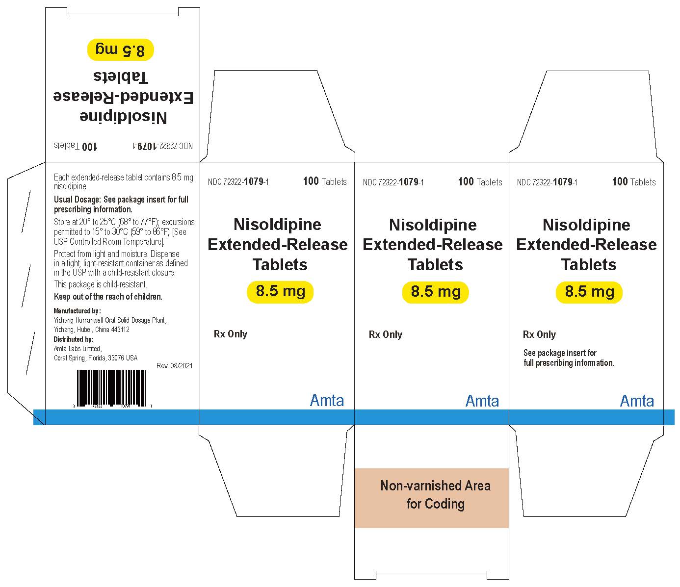 Principal Display Panel - 8.5 mg Carton