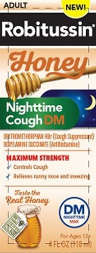 Robitussin Honey MS NT Cough 4 fl ozs (118 ml)