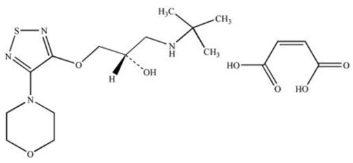 Timolol maleate chemical structure