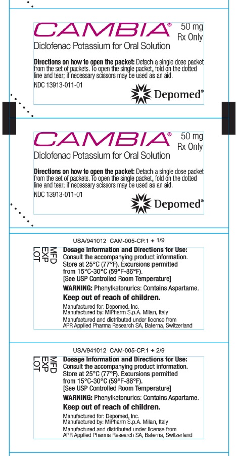 Cambia 50 mg Individual Packet