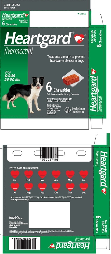 Principal Display Panel - 6 Tablet Carton (For DOGS 26-50 lbs)