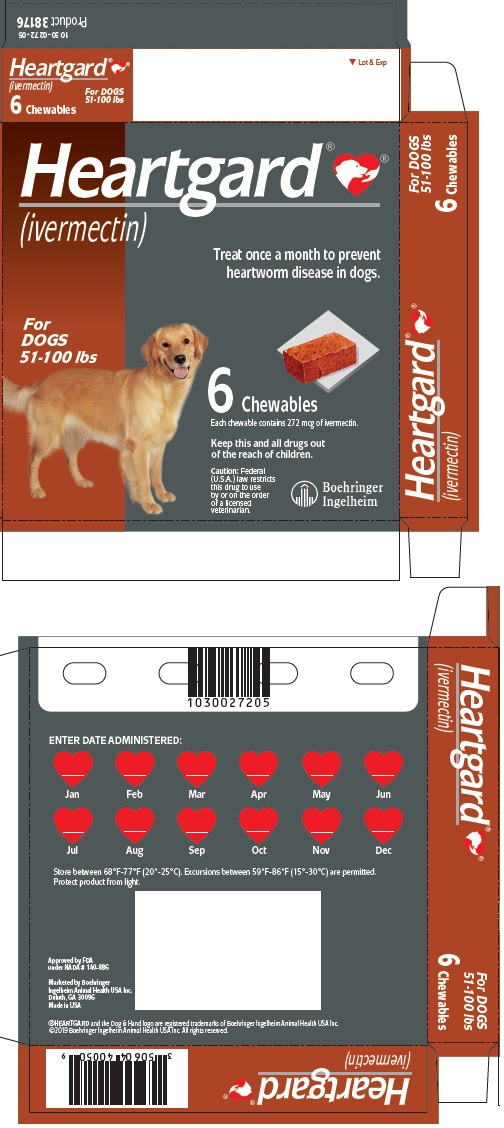 Principal Display Panel - 6 Tablet Carton (For DOGS 51-100 lbs)