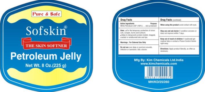 Principal Display Panel
Sofskin Petroleum Jelly
Net Wt. 8 Oz. (255 g)