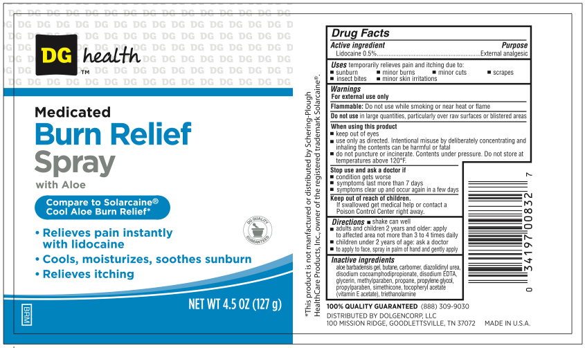 DG Health Burn Relief Spray