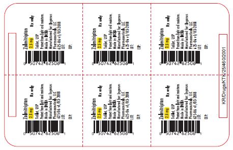 2.5 mg 6 ct Blister Pack