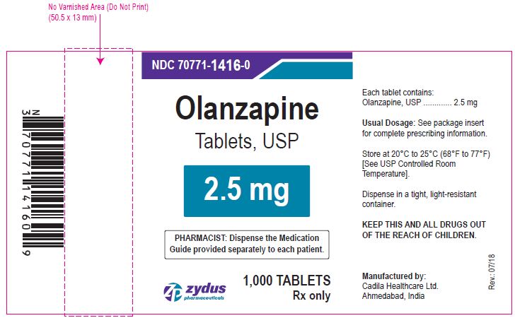2.5 mg label