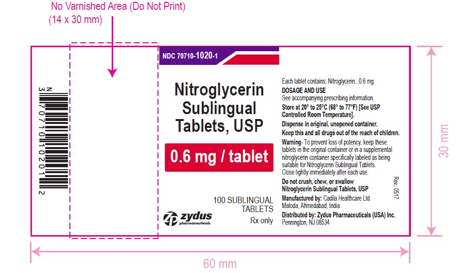Nitroglycerin Sublingual Tablets