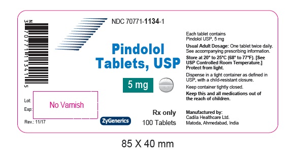 container label of 100 tablets - 5 mg